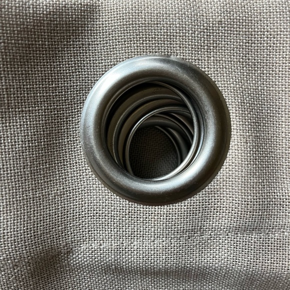 Two curtain panels approximately 54 inches wide by 94 inches long tannish brown - Picture 2 of 3